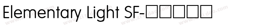 Elementary Light SF字体转换